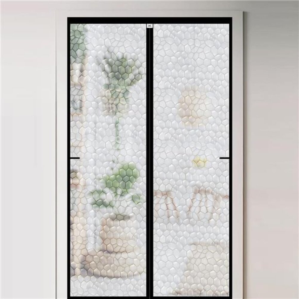 Magnetic Thermal Insulated Door Curtain 32 x 80 inch, Transparent Door Cover